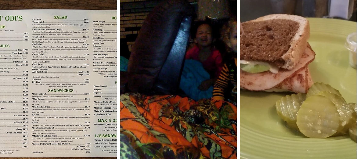 Max n Odi's Menu